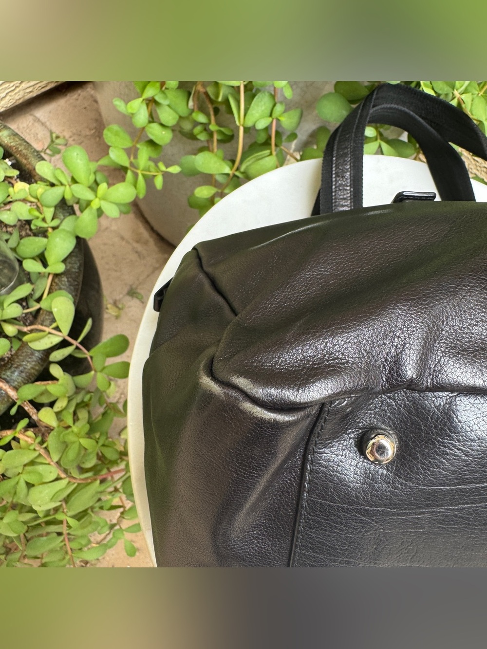 Yves Saint Laurent Studded Vintage Rive Gauche Satchel - Picture 15 of 16